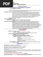 Sumario Da Tramitacao PL 206 2012