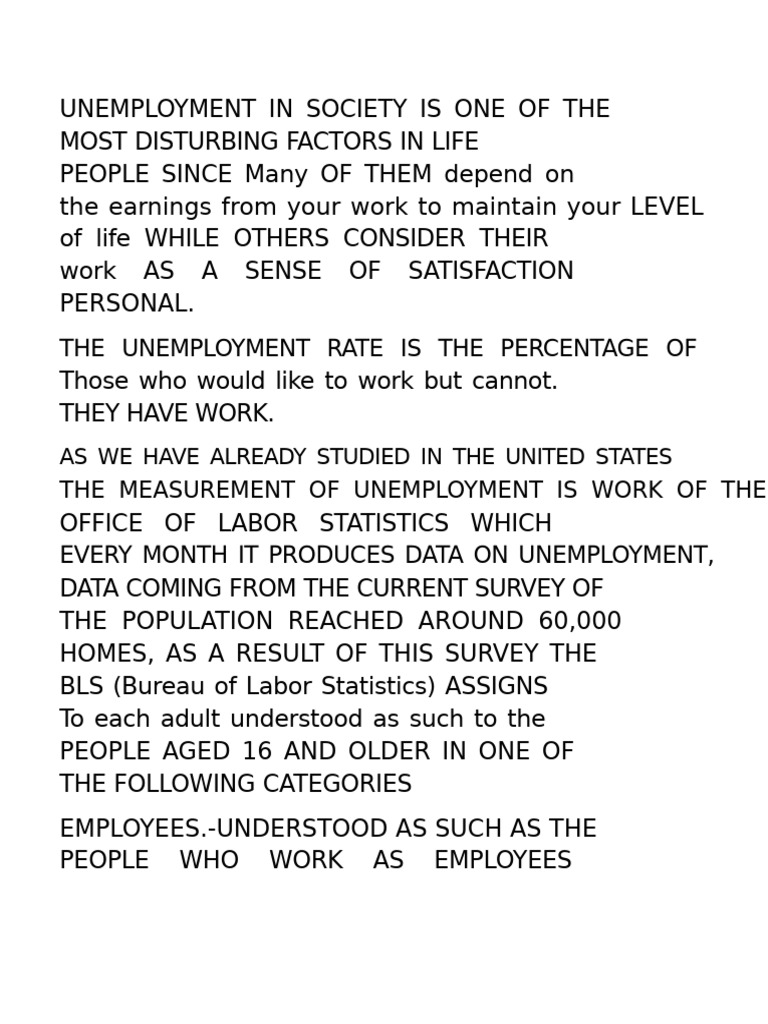 Conclusion of Unemployment | PDF | Unemployment | Minimum Wage
