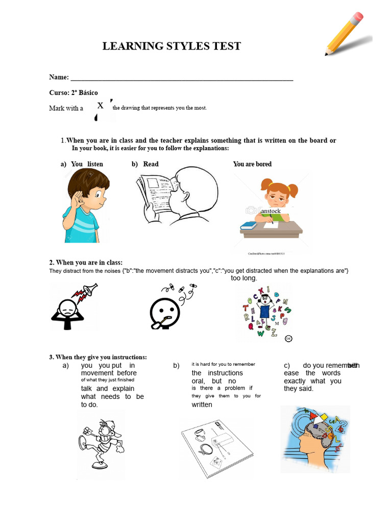 Learning Styles Test 2 Basic | PDF | Learning Styles | Cognitive Science