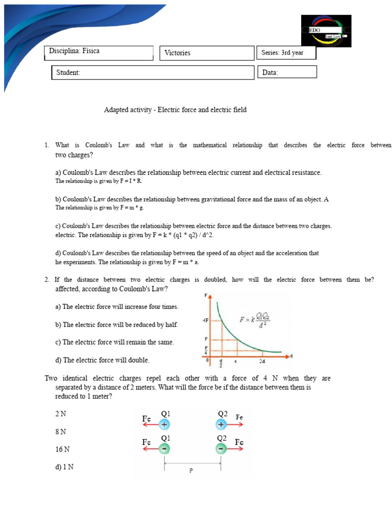 Understanding Coulomb's Law and Electric Fields | PDF | Electric Field ...