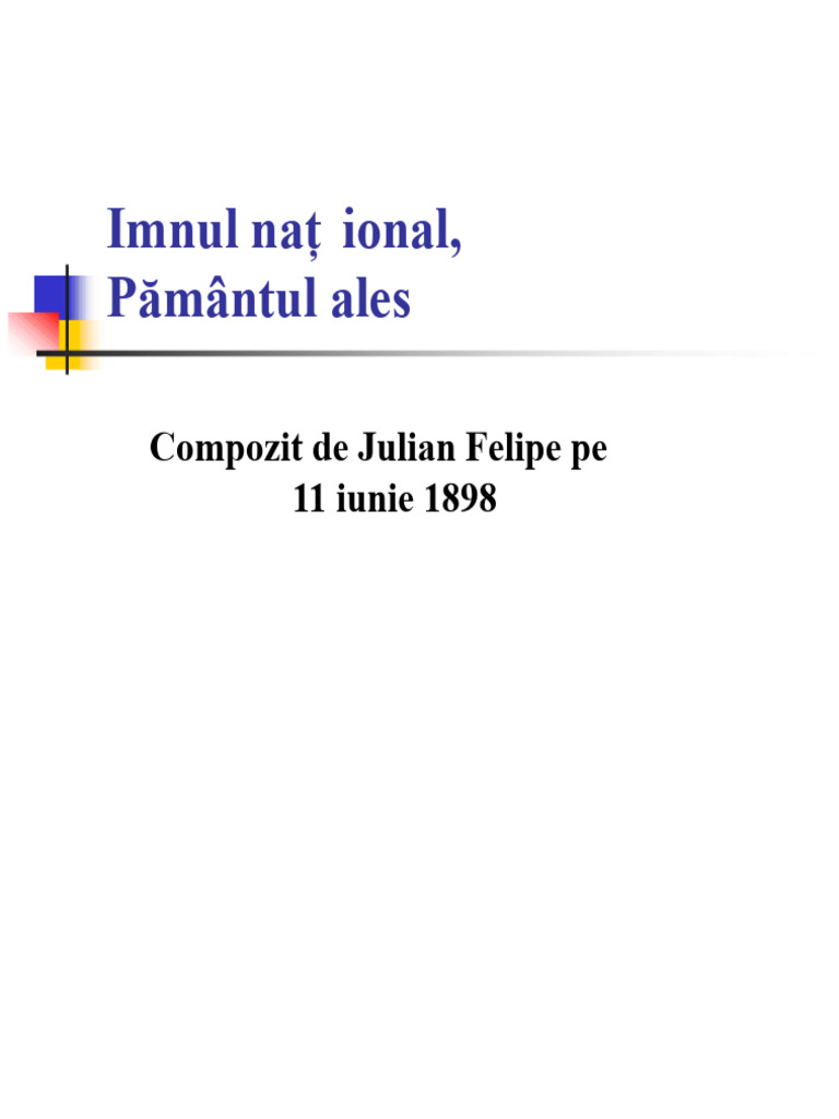 Imnul Național | PDF