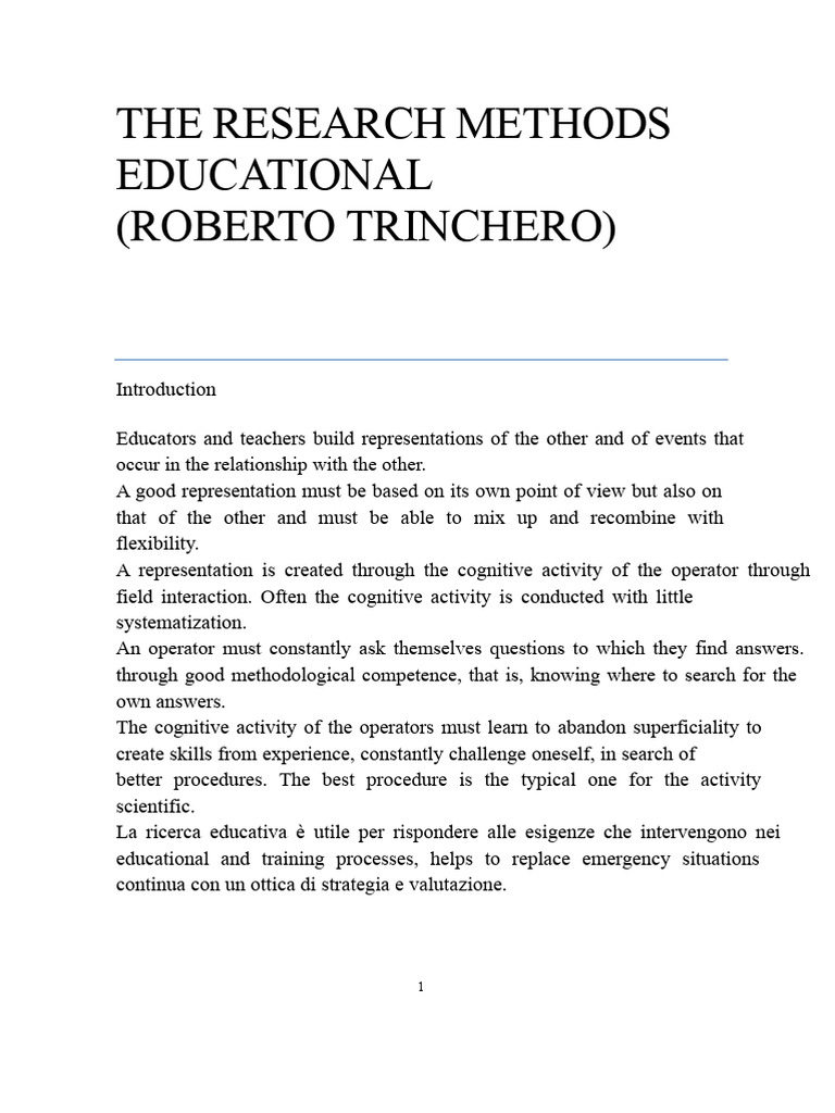 Educational Research Methodologies Explained | PDF | Validity ...