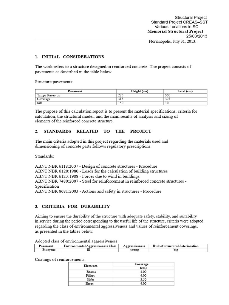 Reinforced Concrete Structural Project | PDF | Concrete | Foundation ...