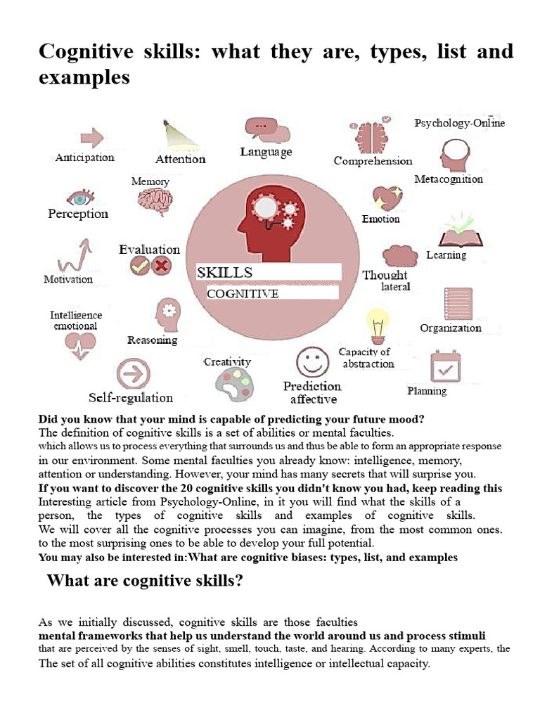 Cognitive Skills. VII. READY | PDF | Thought | Cognition