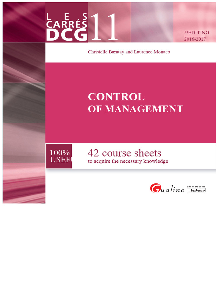 DCG 11 42 Course Sheets Management Control | PDF | Probability ...