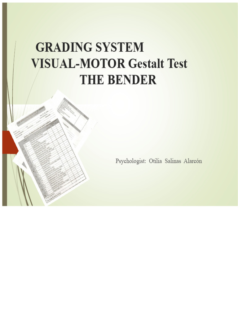 Bender Rating System | PDF | Psychological Concepts | Psychology