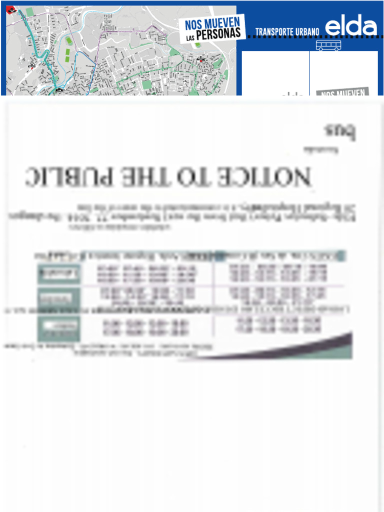 Elda Hospital Transport Schedules | PDF