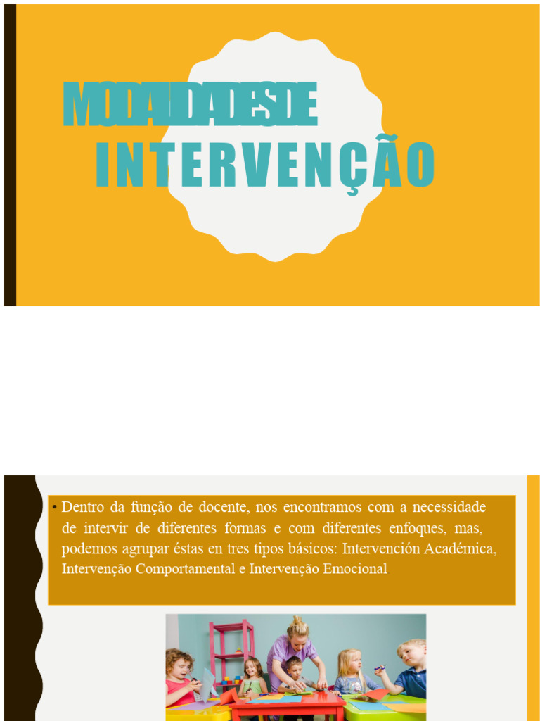 Intervenções Educacionais: Tipos e Estratégias | PDF | Aprendizado ...