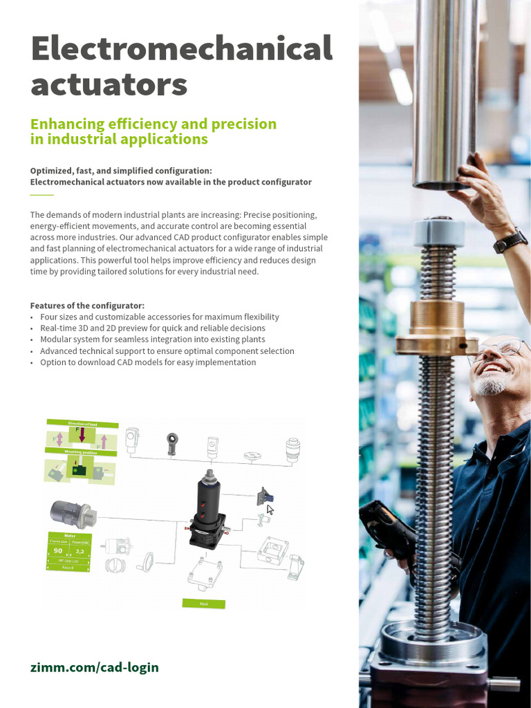 Electromechanical Actuators for Industry | PDF | Actuator | Efficient ...