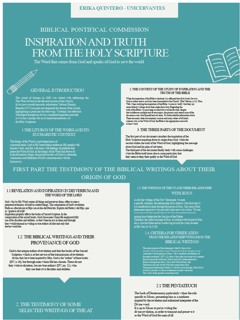 Report On Reading The Inspiration and The Truth of Sacred Scripture ...