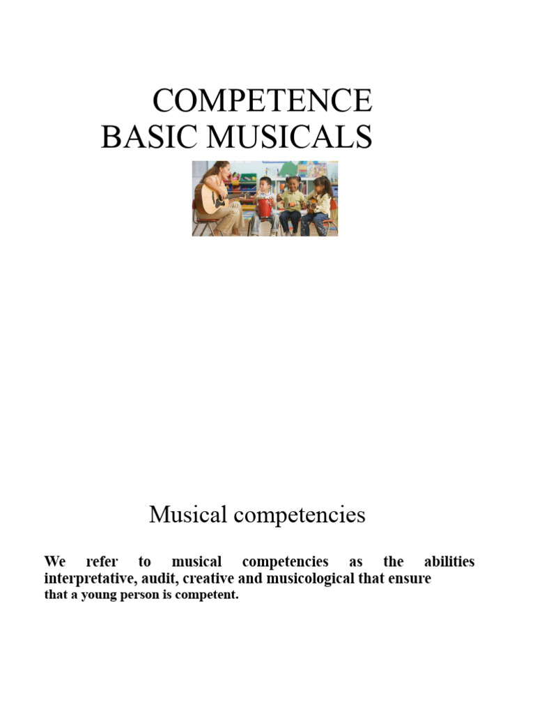 Basic Musical Competencies | PDF