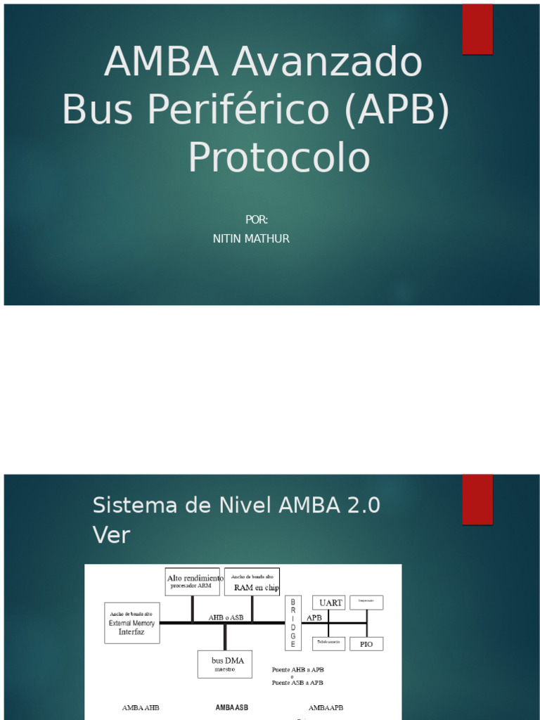 Protocolo AMBA APB | PDF | Periférico | Datos de computadora