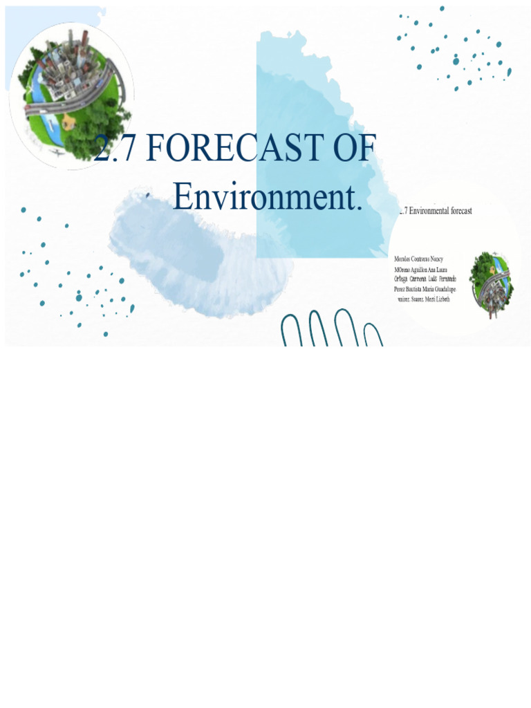 Environment Forecasting Strategies | PDF | Forecasting
