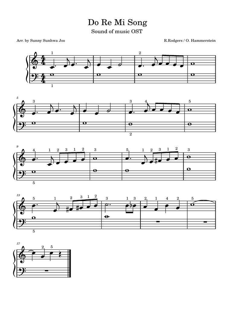 Do Re Mi Song - Sound of Music OST | PDF