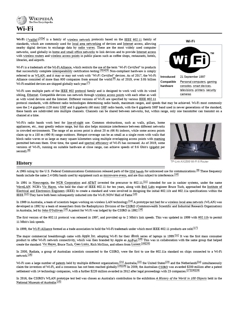Wi-Fi | PDF | Wi Fi | Ieee 802.11