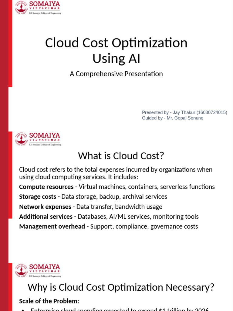 AI-Driven Cloud Cost Optimization Guide | PDF | Cloud Computing ...