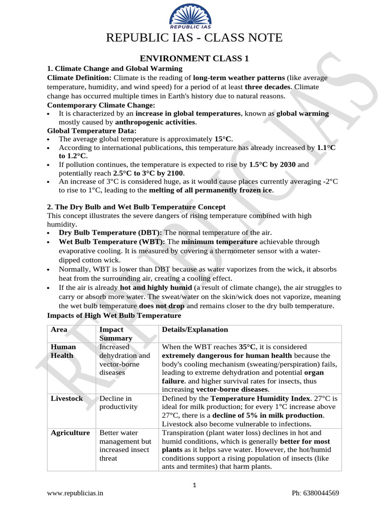 env 1 (3) | PDF | Greenhouse Gas | Climate Change