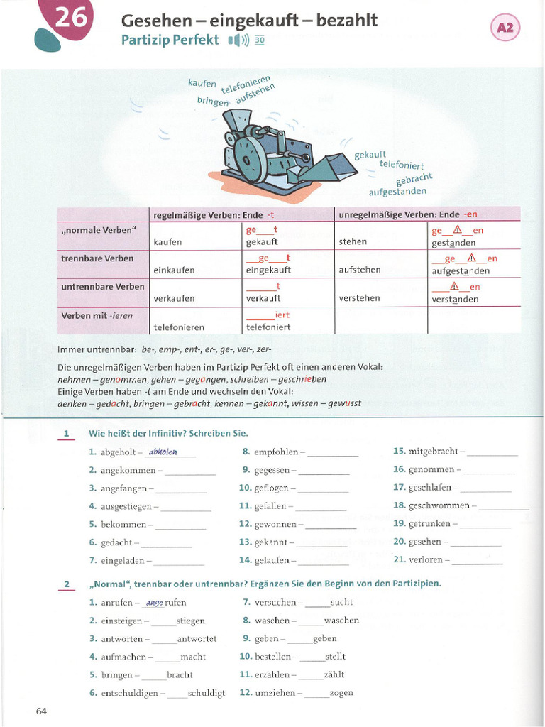 Grammatik Aktiv A1 B1 Pages 30 | PDF