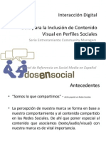 INTERACCIÓN DIGITAL GUÍA PARA LA INCLUSIÓN DE CONTENIDO VISUAL EN PERFILES SOCIALES