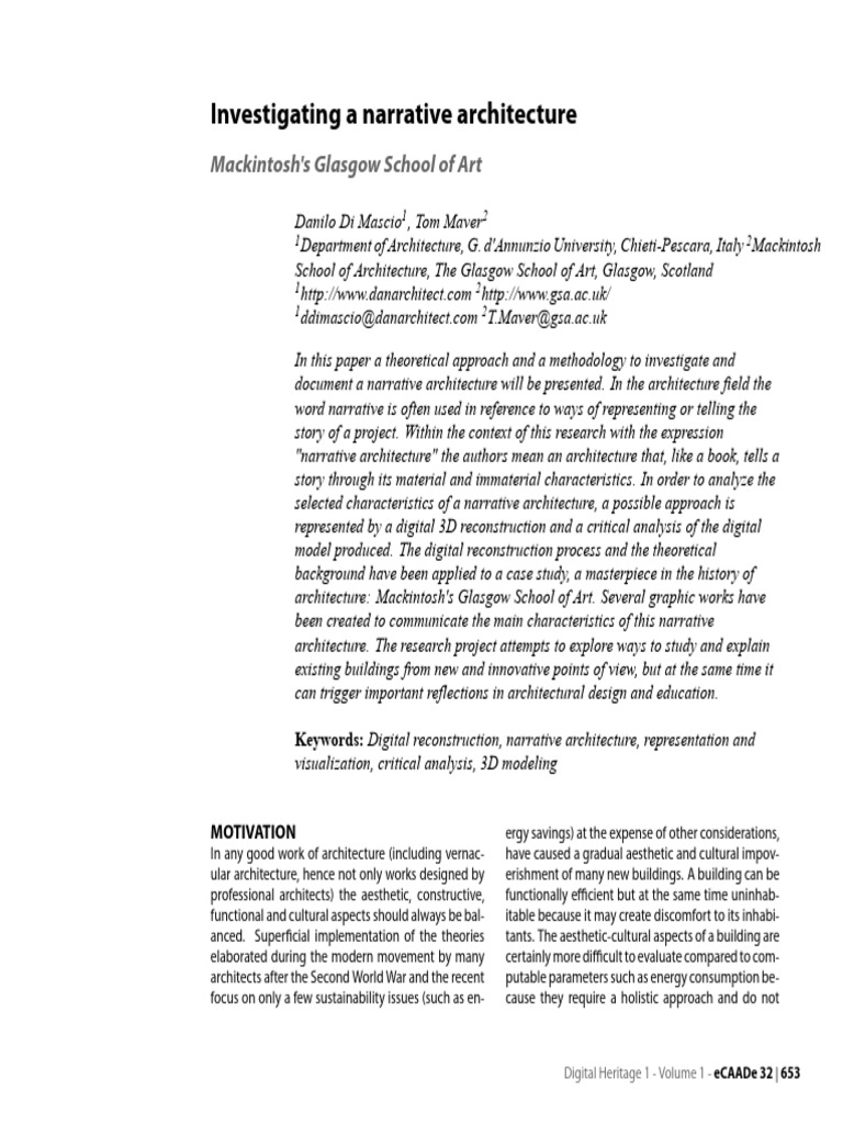 Ecaade2014 143.content | PDF | Narrative | 3 D Computer Graphics