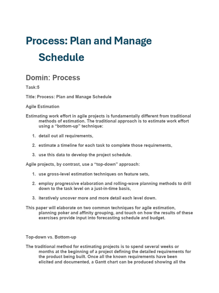 Agile Estimation Techniques Explained | PDF | Agile Software ...