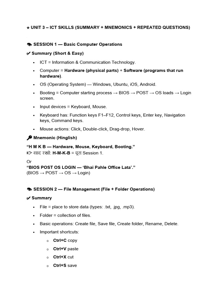 Basic ICT Skills | PDF | Computer Virus | Computer File