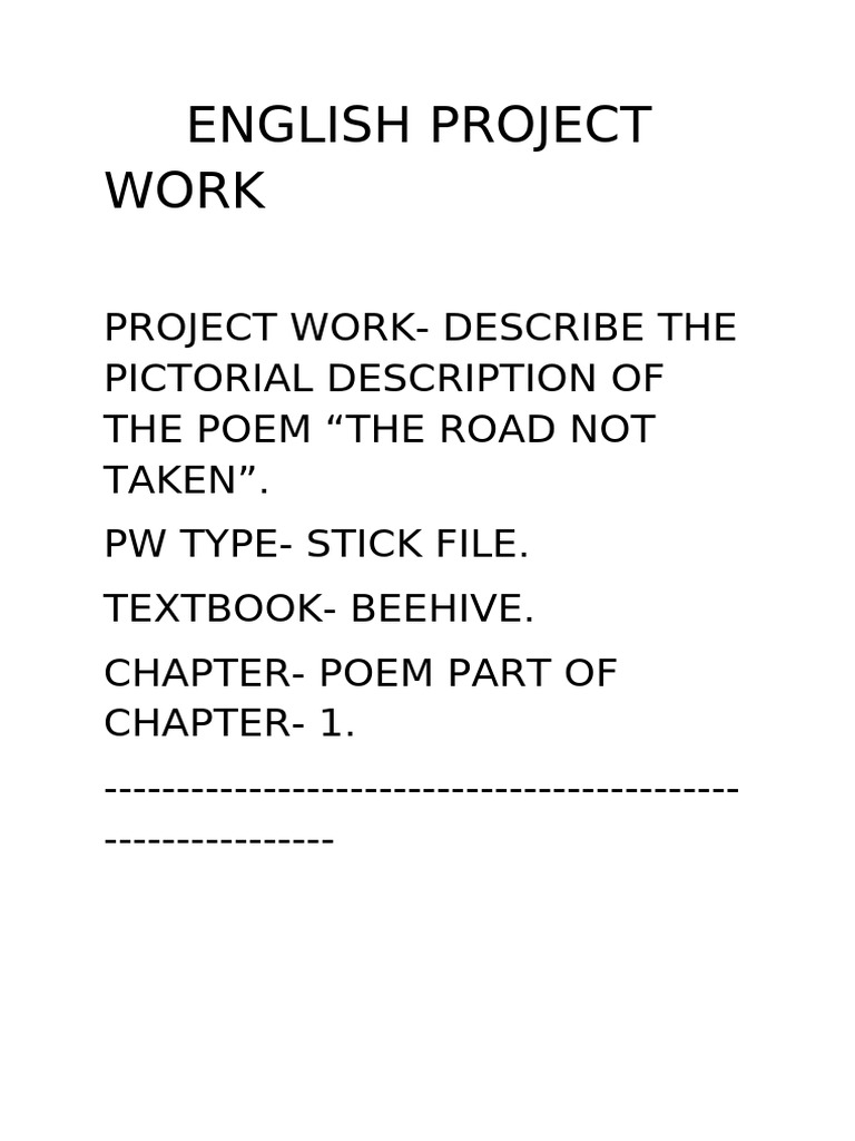 English Project Work Headlines | PDF