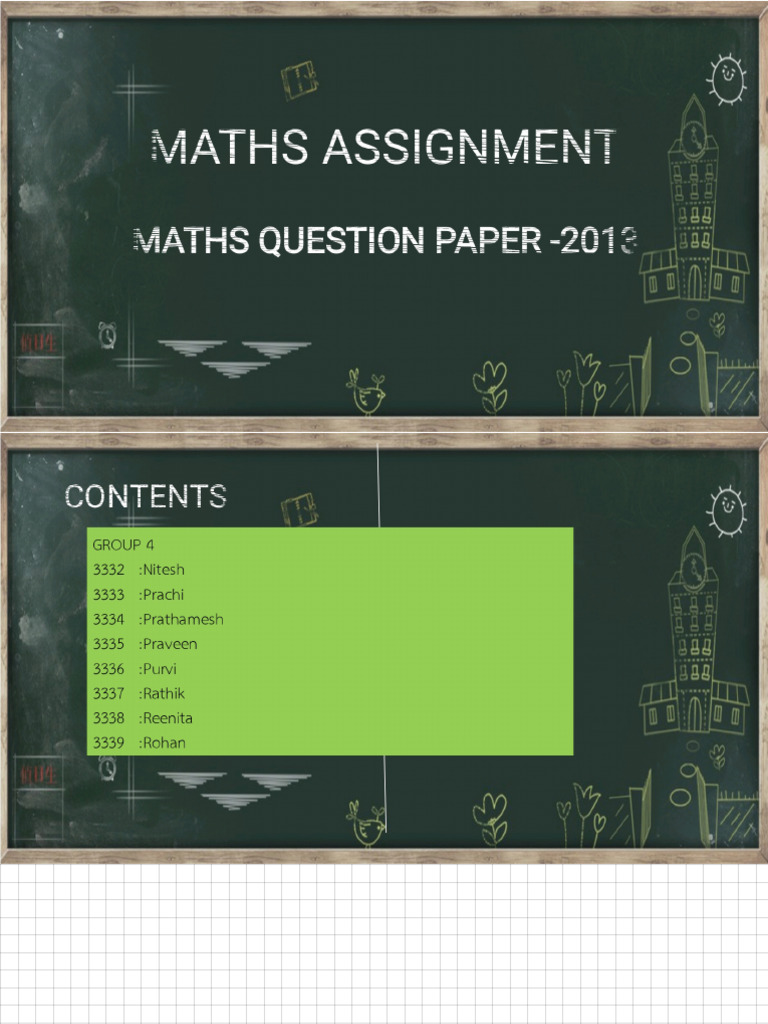 MATHS Assignment Img | PDF