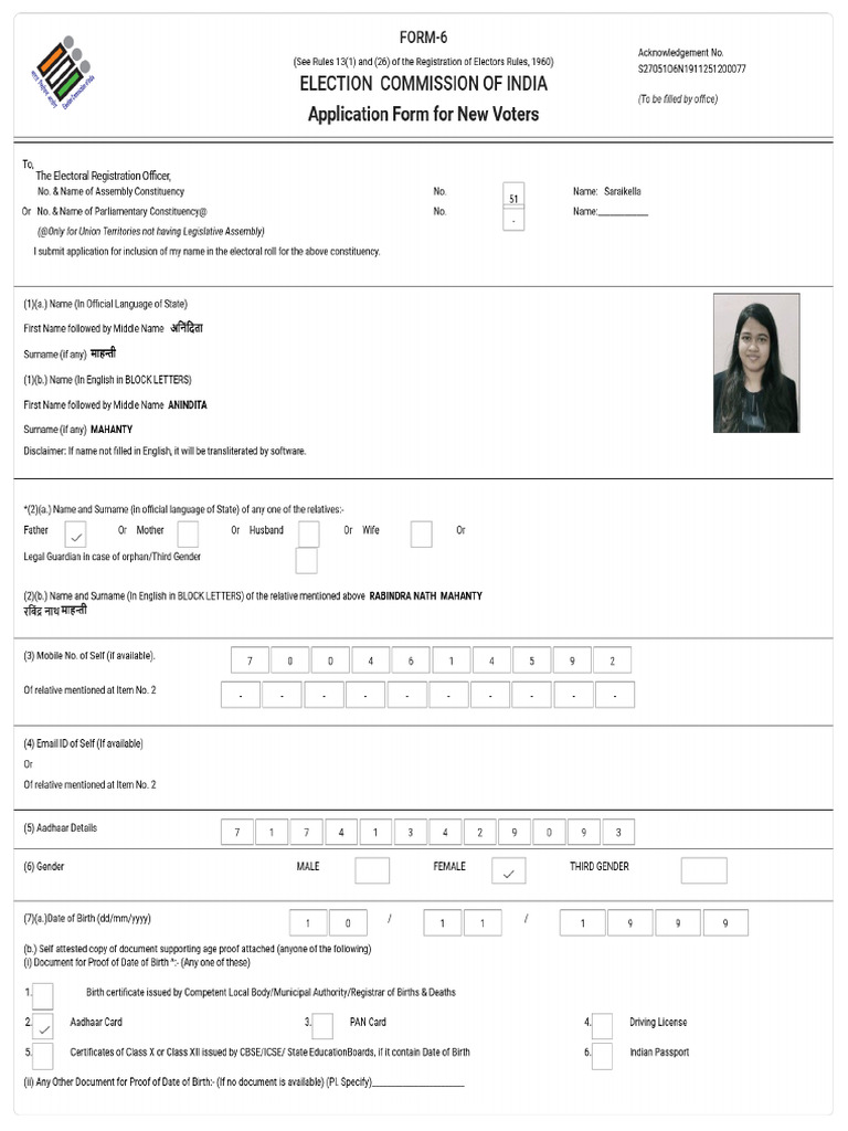 Signed S27 Form 51 S27051O6N1911251200077 Form6S270 | PDF
