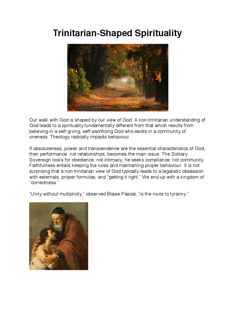 Trinitarian vs. Non-Trinitarian Spirituality | PDF | Trinity | Spirituality
