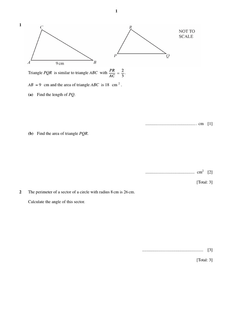 Geometry Problems: Triangles & Circles | PDF | Circle | Area