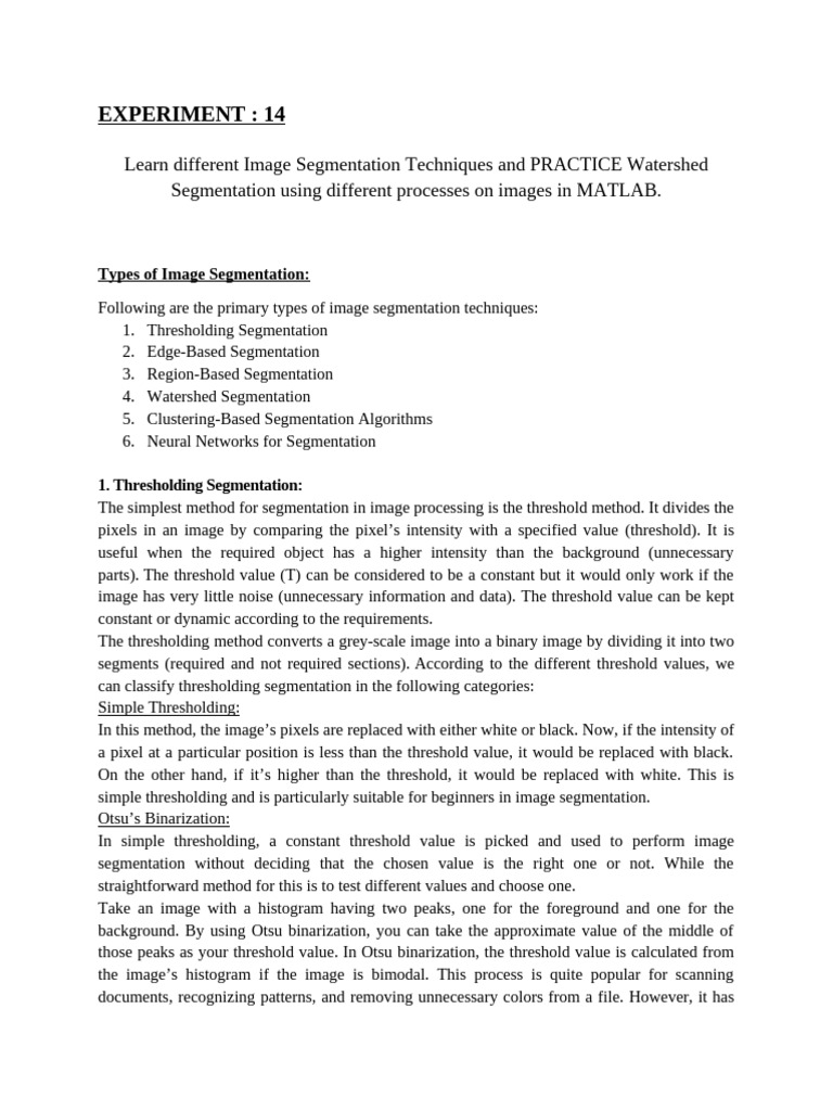 lab 4 | PDF | Image Segmentation | Cluster Analysis