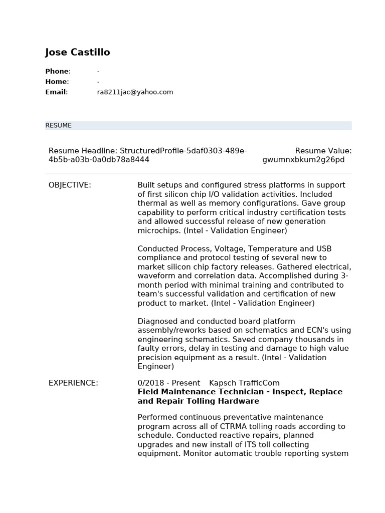 Jose Castillo | PDF | Optical Fiber | Computer Hardware
