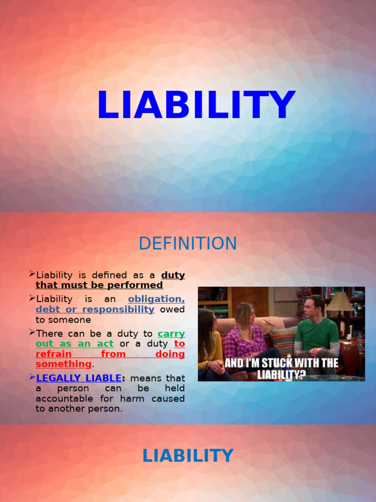 Liability | PDF | Liability Insurance | Negligence