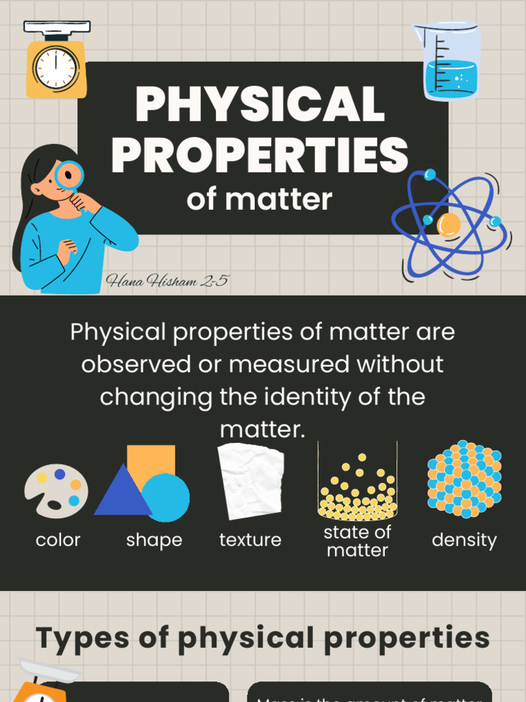 Physical Properties of Matter Presentation | PDF