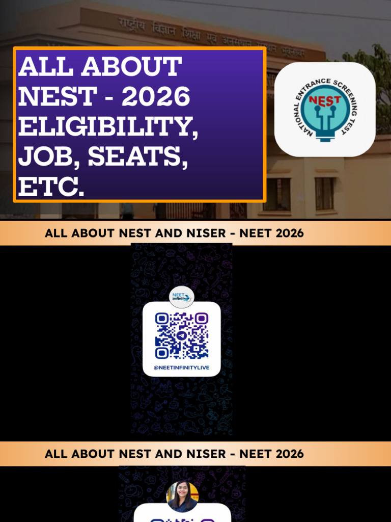 All About NISER - Deatils | PDF | Tests | Schools