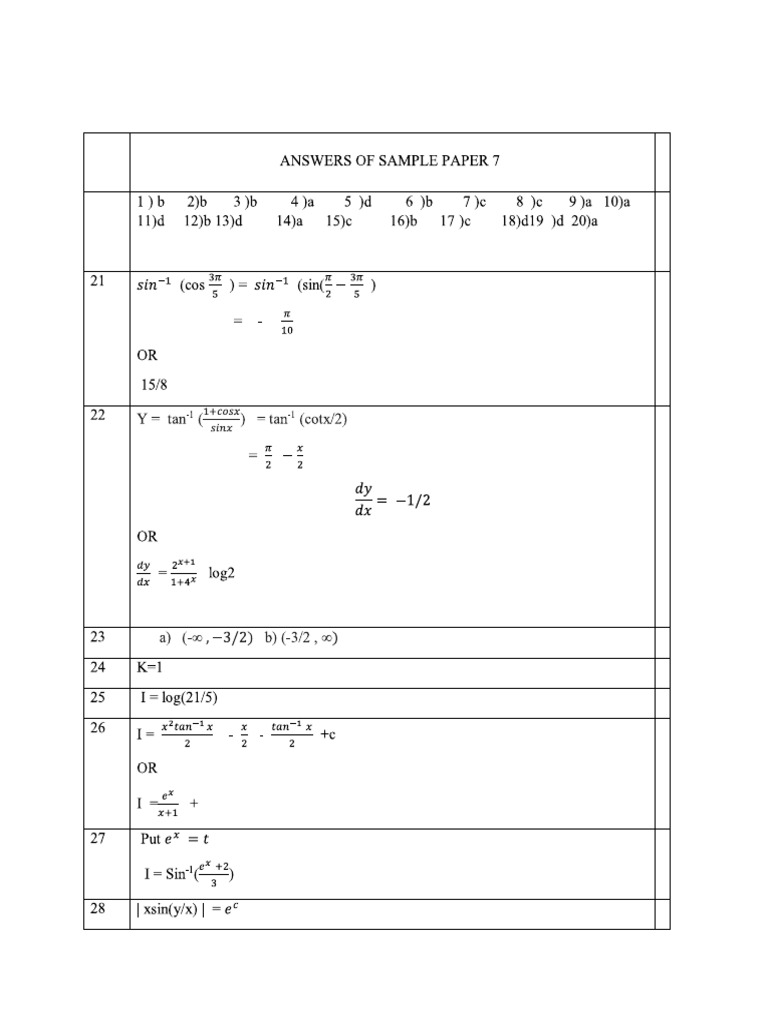 Sample Paper 2 | PDF
