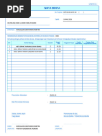 Nota Minta - 2026 | PDF