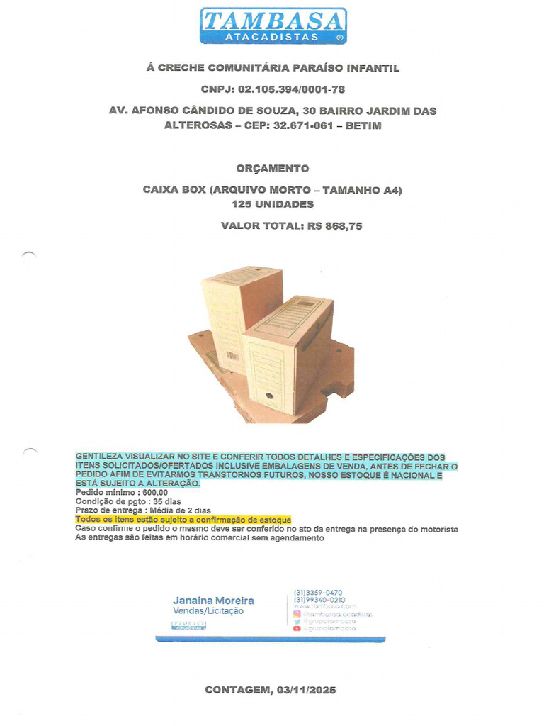 Caixa Box | PDF