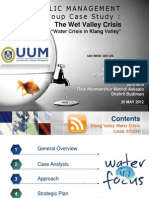 PUBLIC MANAGEMENT GROUP CASE STUDY : KLANG VALLEY WATER CRISIS