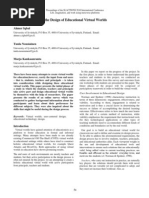 Slactions2010_User Involvement in the Design of Educational Virtual Worlds