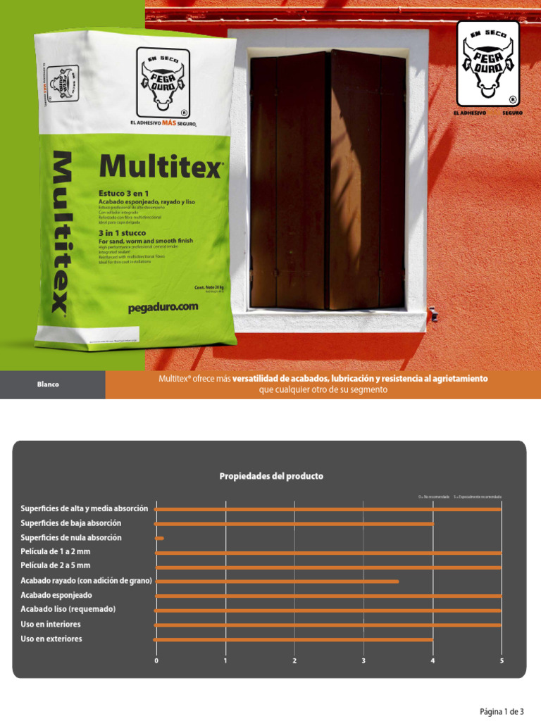 Multitex FT | PDF | Hormigón | Agua