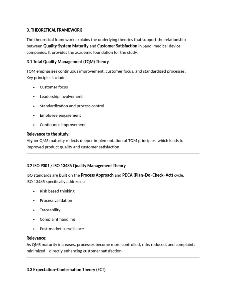 Theoretical and Conceptual | PDF | Quality Management System | Quality ...