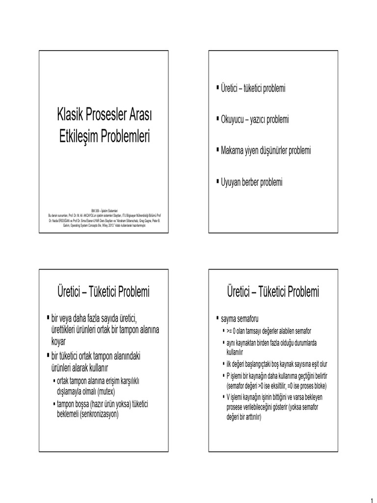 6 Klasik Problemler | PDF