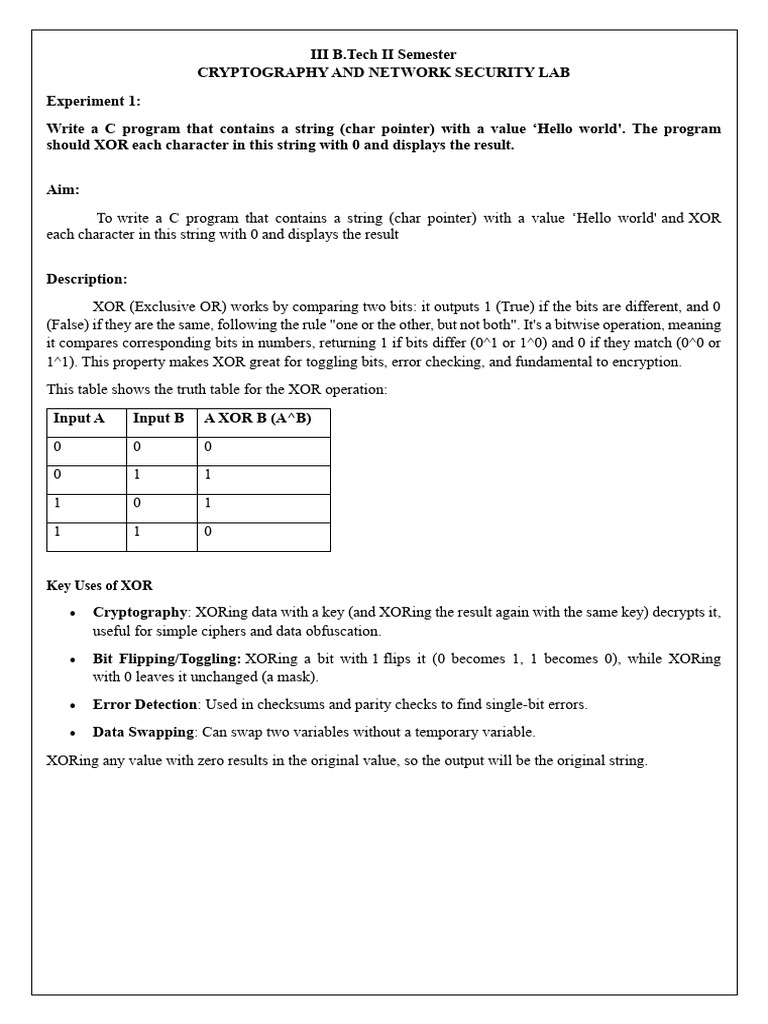 CNS EXP1&EXP2 RECORD FORMAT | PDF | Cryptography | Secure Communication