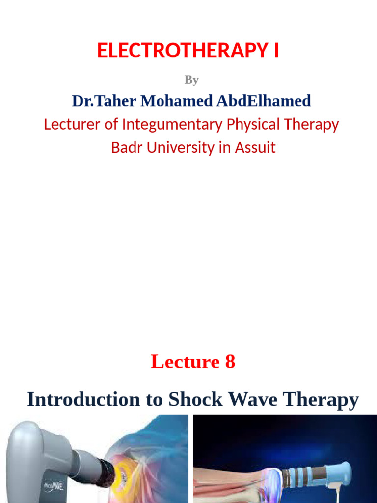 Introduction to Shock Wave Therapy | PDF | Tendon | Healing