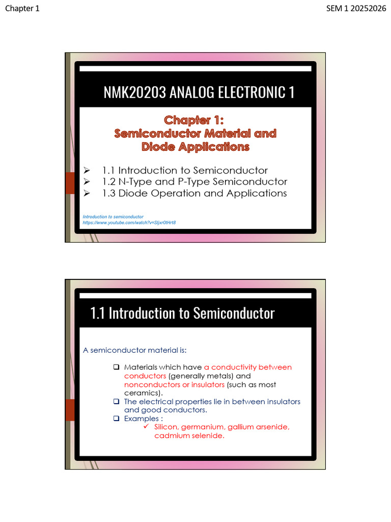 Introduction to Semiconductors and Diodes | PDF | Semiconductors ...