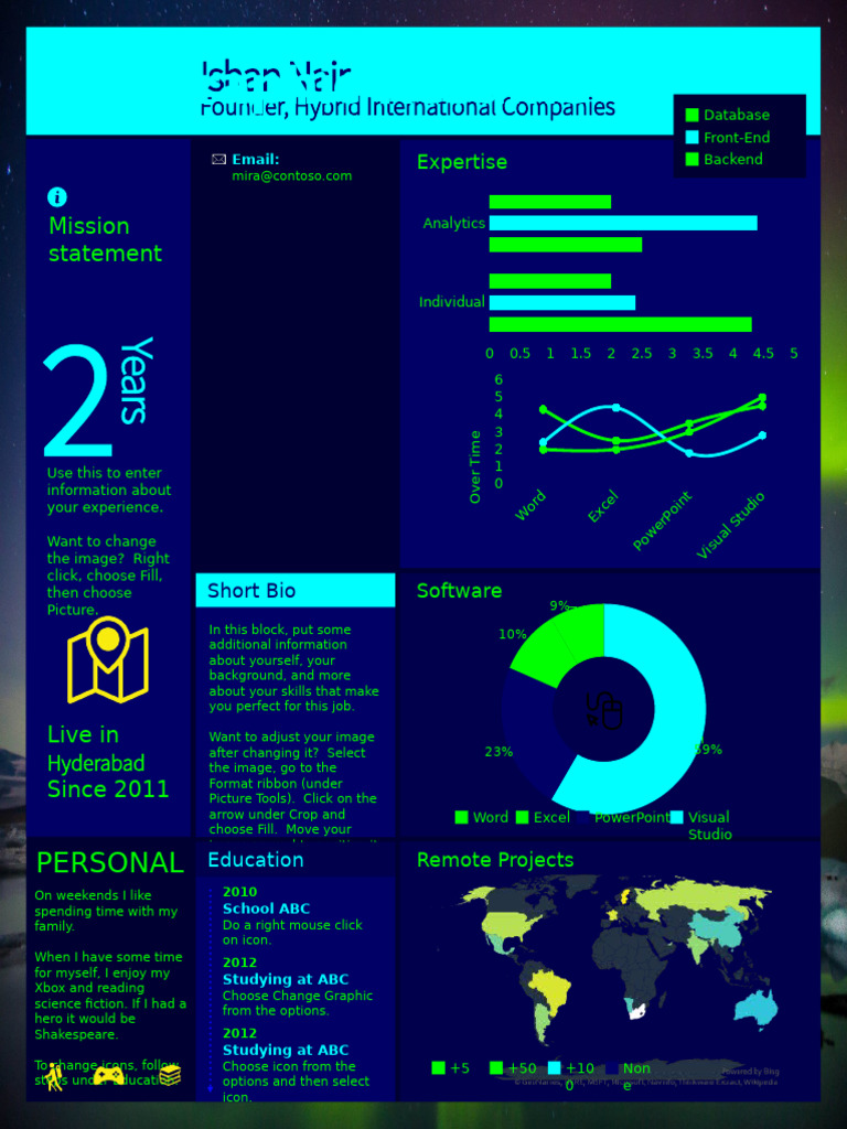 Infographic Resume | PDF | Software | Computing