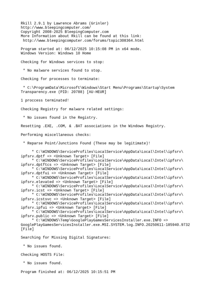 Rkill | PDF
