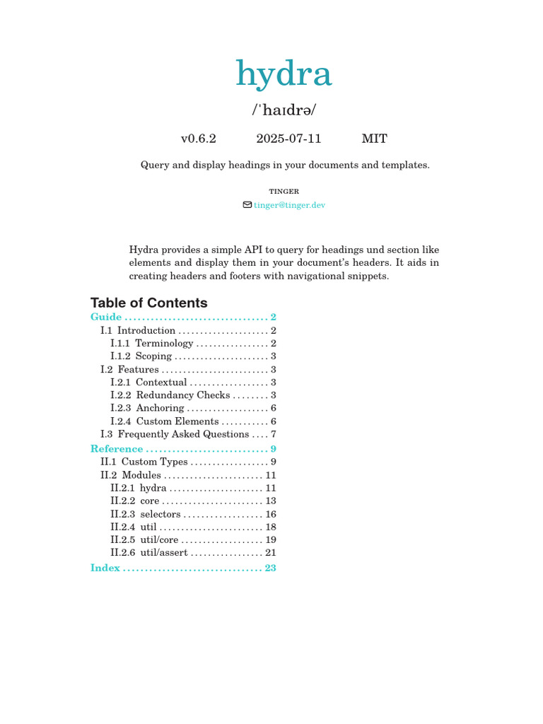 Hydra Manual | PDF | Scope (Computer Science) | Computer Programming